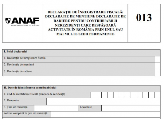 Formularele ANAF pentru inregistrarea in scopuri de TVA au fost actualizate