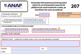 Declaratia 207 - termen de depunere si instructiuni de completare