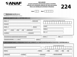 ANAF actualizeaza Formularul 224 privind veniturile salariale din strainatate: Iata instructiunile de completare!