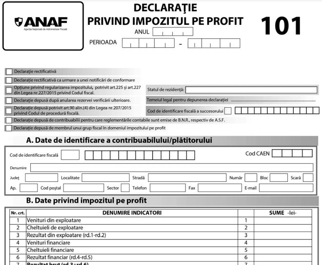 Declaratia 101 a fost actualizata: Noutati in 2025 si studiu de caz