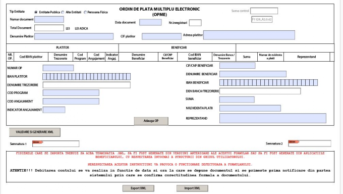 Ordinul de plata multiplu electronic (F1129): Descarca PDF-ul inteligent actualizat de ANAF!