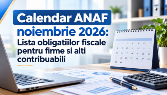 Calendar ANAF noiembrie 2026: Lista obligatiilor fiscale pentru firme si alti contribuabili