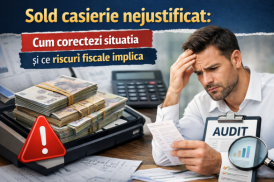 Sold casierie nejustificat: Cum corectezi situatia si ce riscuri fiscale implica