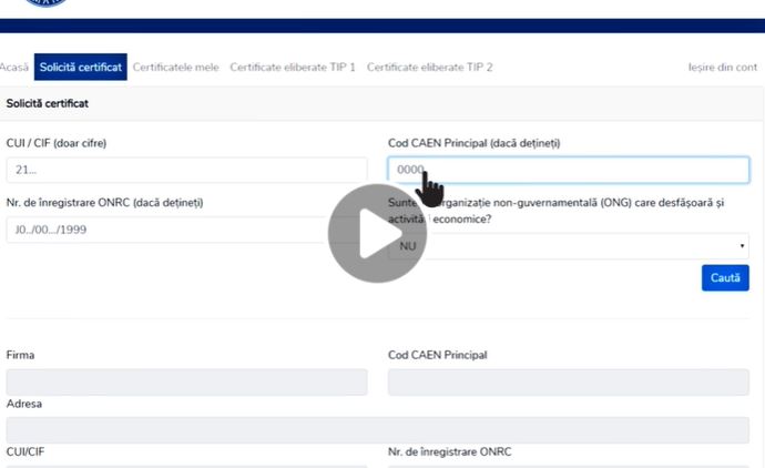 VIDEO Obtinerea Certificatului de Situatie de Urgenta: ghid pas cu pas pentru completarea datelor