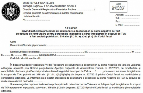 ANAF: 14 situatii in care firmele prezinta risc de rambursare necuvenita a TVA 