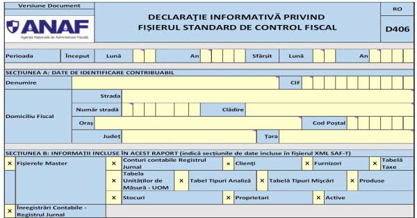 Obligatia de transmitere a Declaratiei informative D406 (SAF-T): termene, categorii vizate si exceptii