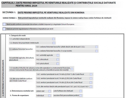 Declaratia unica se modifica: Formular actualizat si noi instructiuni de completare, conform reglementarilor recente [Proiect ANAF]