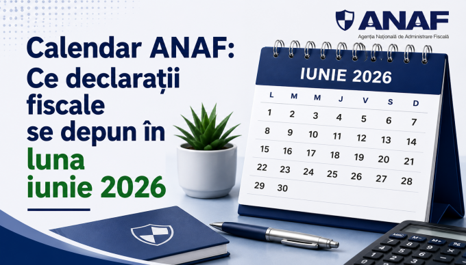 Calendar ANAF: Ce declaratii fiscale se depun in luna iunie 2026