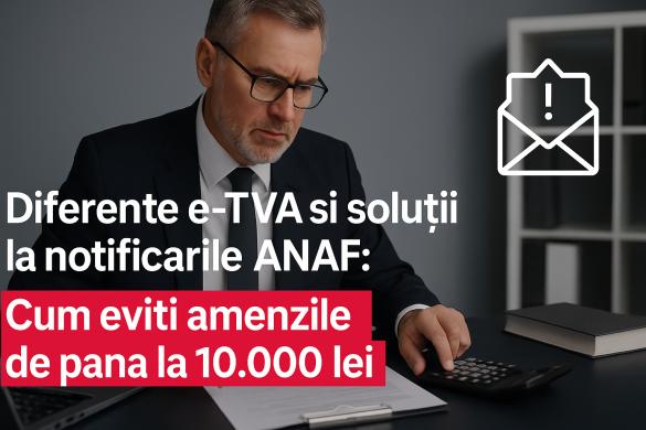 Diferente e-TVA si solutii la notificarile ANAF: Cum eviti amenzile de pana la 10.000 lei
