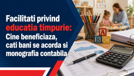 Facilitati privind educatia timpurie: Cine beneficiaza, cati bani se acorda si monografia contabila