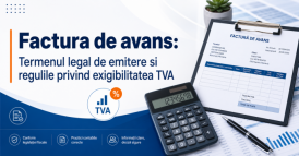 Factura de avans: Termenul legal de emitere si regulile privind exigibilitatea TVA