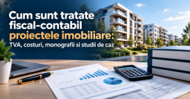 Cum sunt tratate fiscal-contabil proiectele imobiliare: TVA, costuri, monografii si studii de caz