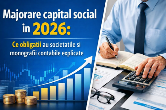 Majorare capital social in 2026: Ce obligatii au societatile si monografii contabile explicate