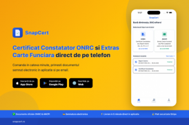 O aplicatie, doua institutii: cum simplifica SnapCert accesul la documente ONRC si ANCPI