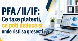  PFA/II/IF: Ce taxe platesti, ce poti deduce si unde risti sa gresesti