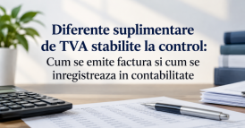 Diferente suplimentare de TVA stabilite la control: Cum se emite factura si cum se inregistreaza in contabilitate