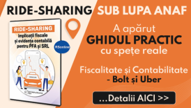 Contabilitate pentru Uber si Bolt: Declararea veniturilor, regimul TVA si spete practice explicate pentru PFA si SRL