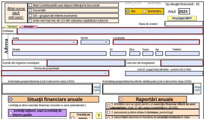 Situatii financiare anuale: Termene-limita de depunere pentru firme si ONG-uri