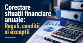 Corectare situatii financiare anuale: Reguli, conditii si exceptii