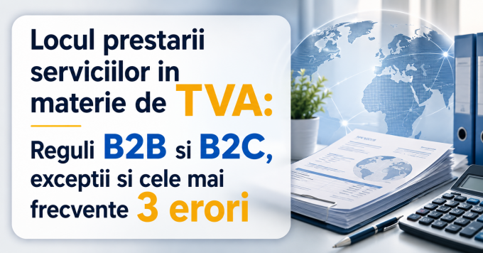 Locul prestarii serviciilor in materie de TVA Reguli B2B si B2C exceptii si cele mai frecvente 3 erori