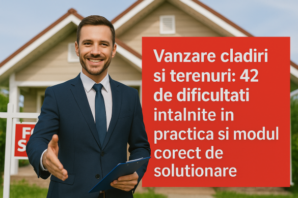 Vanzare cladiri si terenuri: 42 de dificultati intalnite in practica si modul corect de solutionare!